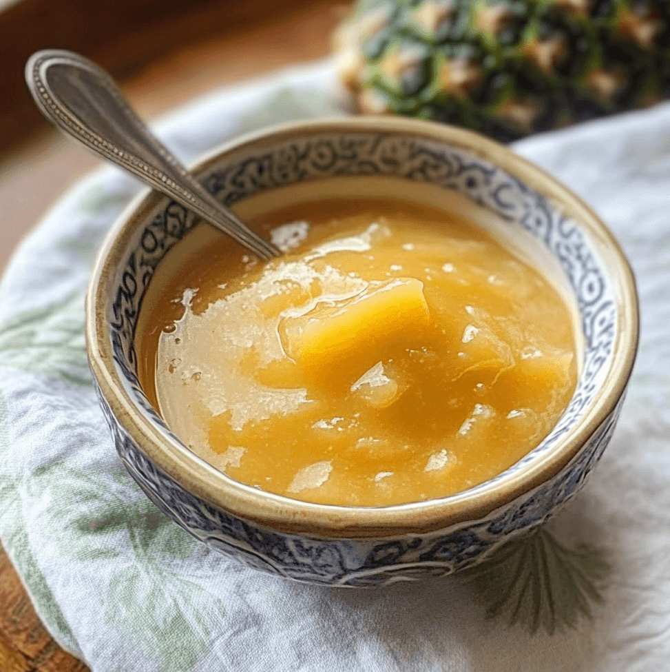 Quick and Simple Pineapple Sauce for Desserts and Breakfasts