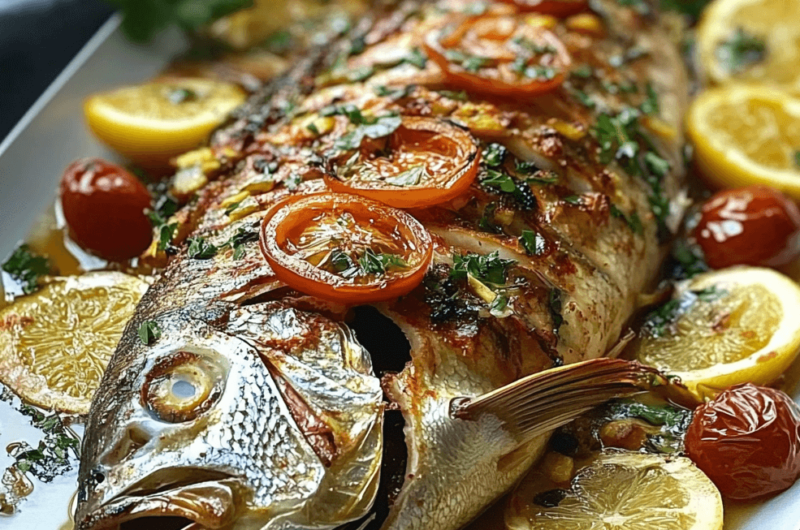 Mediterranean Whole Roasted Fish: A Simple and Flavorful Seafood Dish