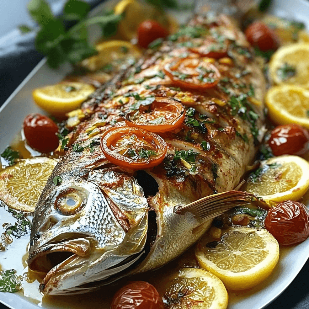 Mediterranean Whole Roasted Fish: A Simple and Flavorful Seafood Dish