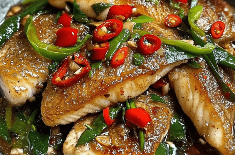 How to Make Pan-Fried Sea Bass with Chili & Greens 