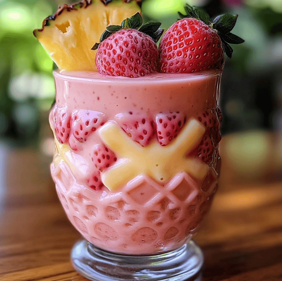 How to Make a Refreshing Strawberry Piña Colada Smoothie