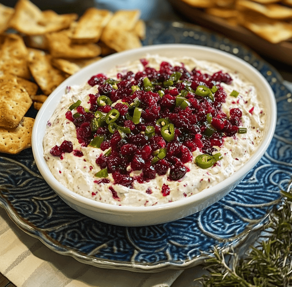 How to Make Cranberry Jalapeño Cream Cheese Dip in Minutes