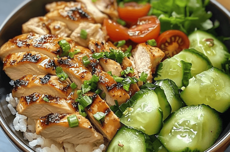 How to Make a Grilled Chicken Rice Bowl at Home