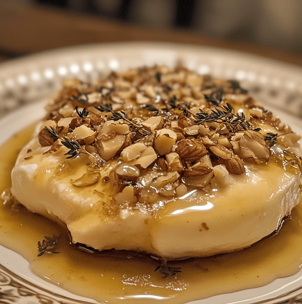 Easy Baked Brie with Honey and Nuts Recipe 