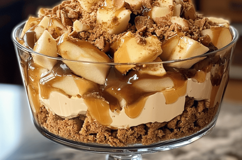 Cookie Dough & Caramel Apple Trifle: The Ultimate Fall Dessert