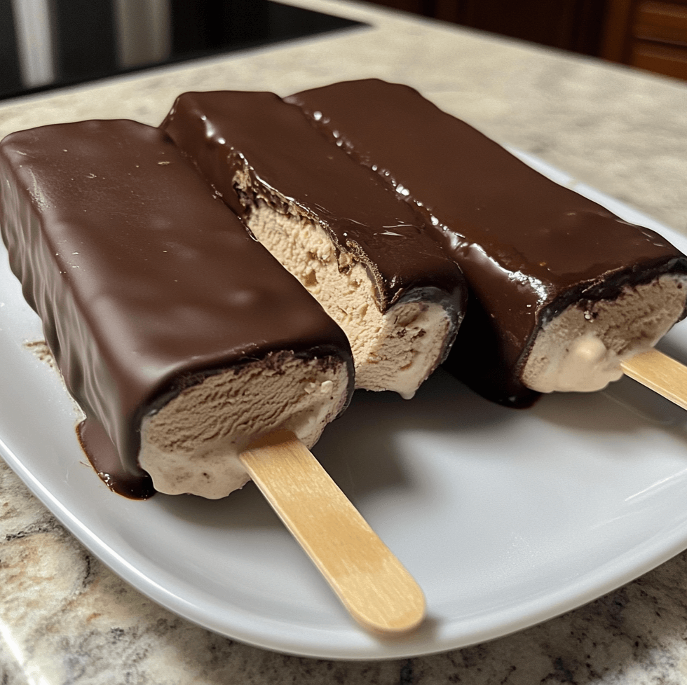 Homemade Chocolate-Covered Ice Cream Bars: A Sweet and Simple Recipe