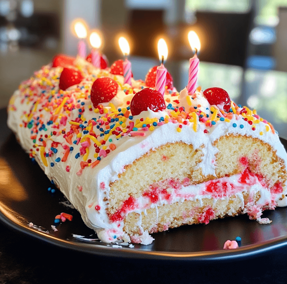 The Best Strawberry Birthday Cake Roll You’ll Ever Bake
