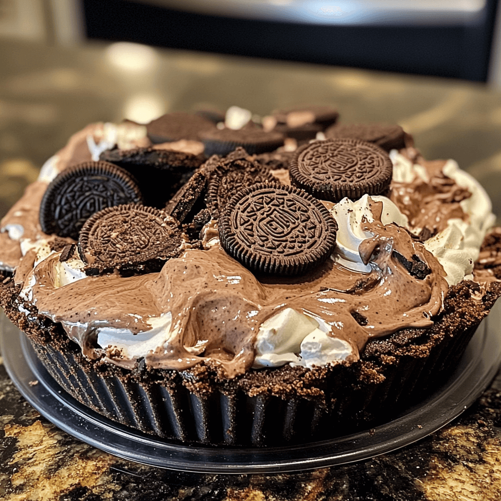 How to Make a No-Bake Oreo Mud Pie 
