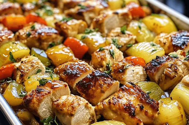 Hawaiian Chicken Sheet Pan: Perfect for a Quick and Flavorful Dinner