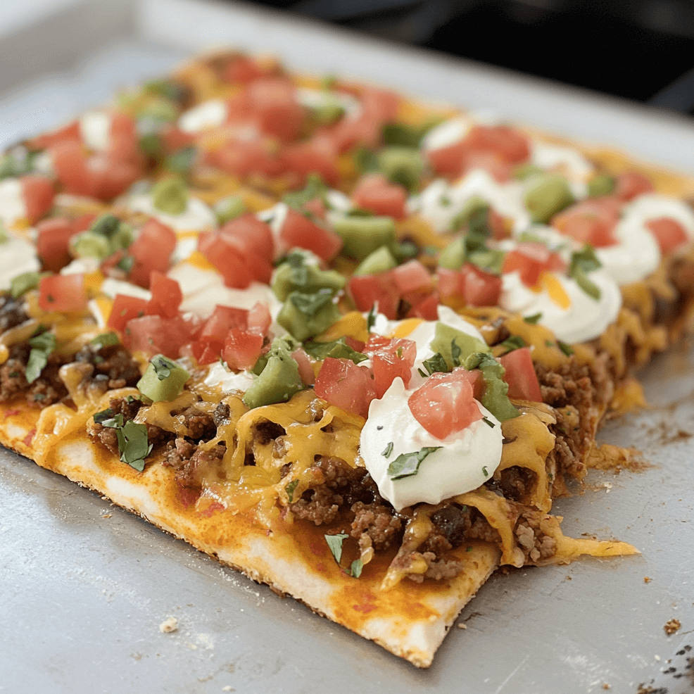 Sheet Pan Taco Pizza: The Ultimate Fusion of Tacos and Pizza
