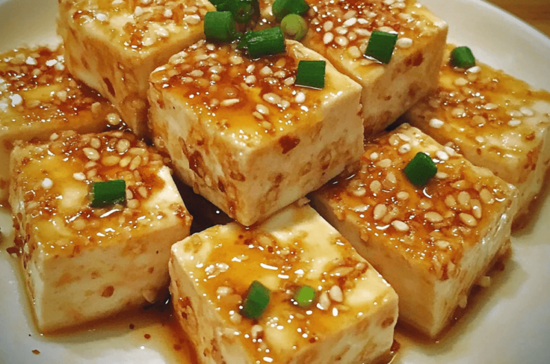 Homemade Tofu with Garlic Sauce: Healthy, Flavorful, and Easy to Make