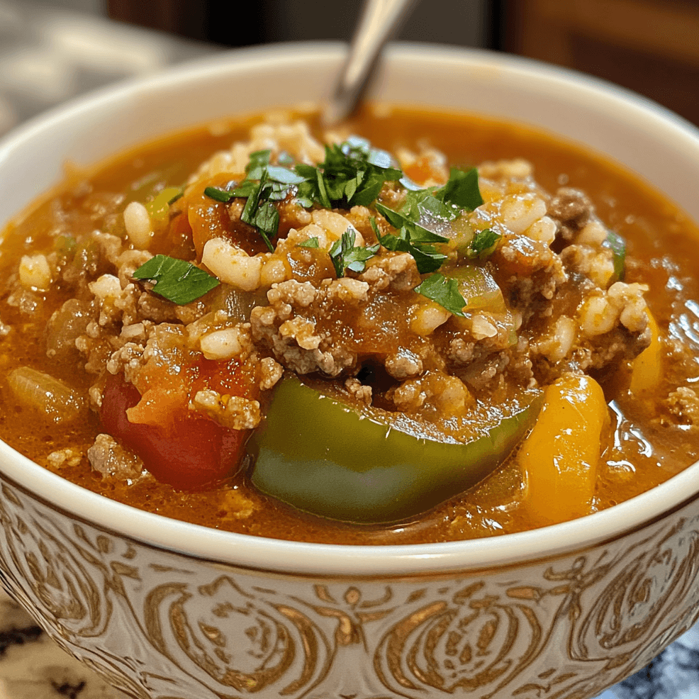 The Best Stuffed Pepper Soup You’ll Ever Taste