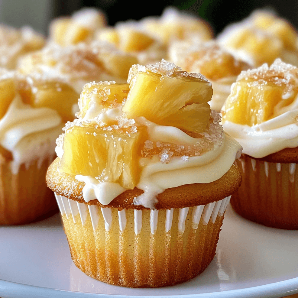 How to Make Pineapple Cream Cheese Cupcakes at Home