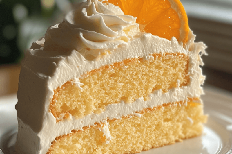 How to Make an Orange Creamsicle Cake