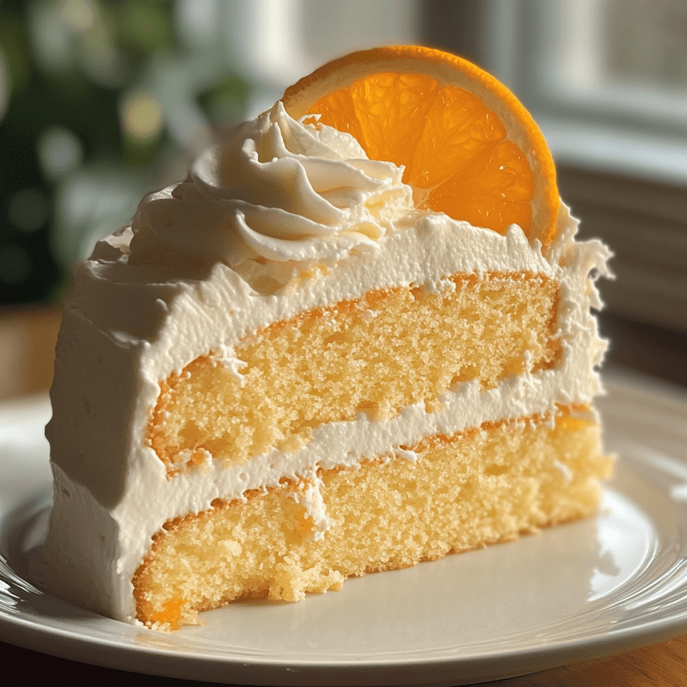 How to Make an Orange Creamsicle Cake
