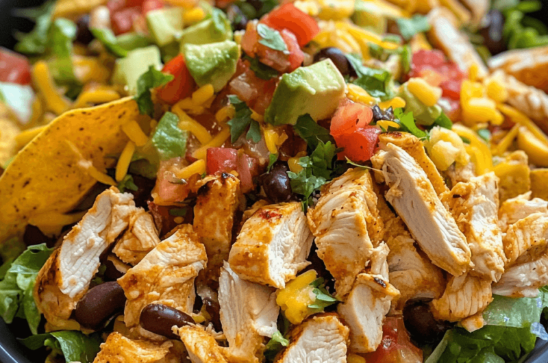 How to Make the Best Chicken Taco Salad