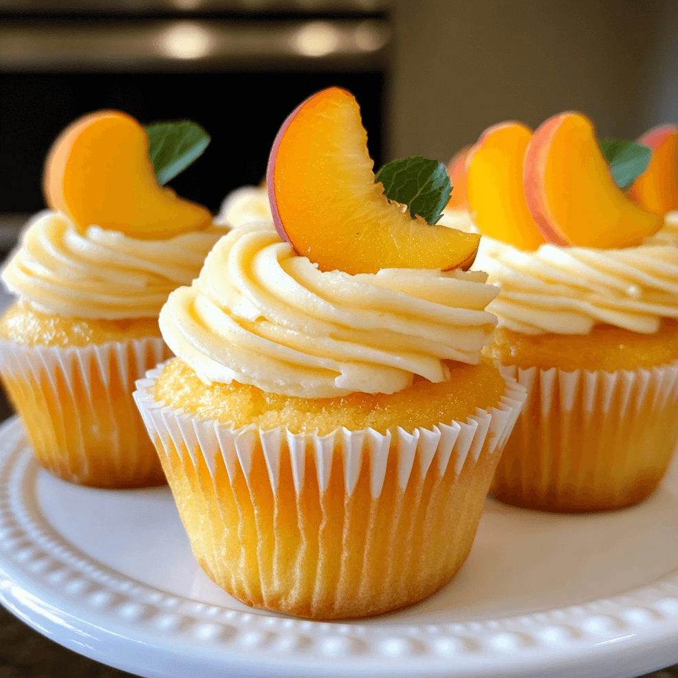 How to Make Honey Peach Cream Cheese Cupcakes at Home