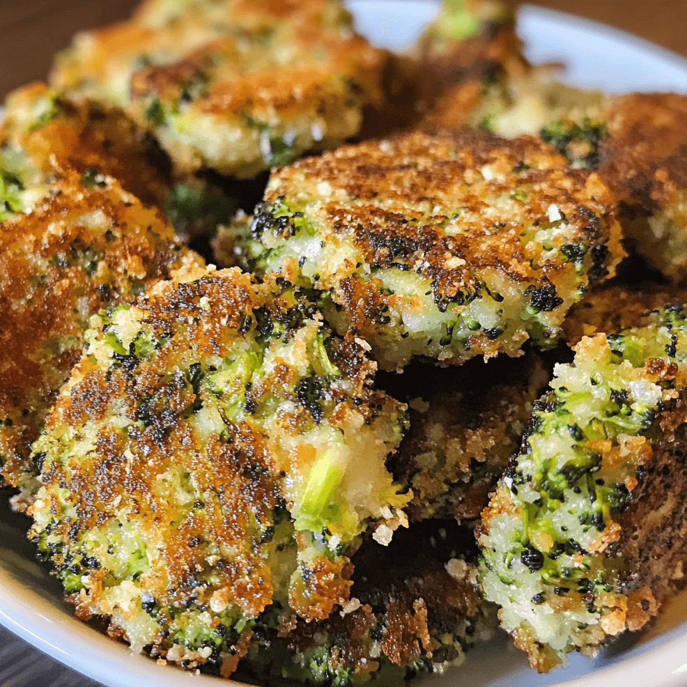 How to Make Crispy Broccoli Parmesan Fritters