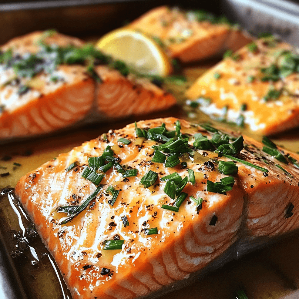 How to Make Slow Roasted Salmon with Chives and Lemon 