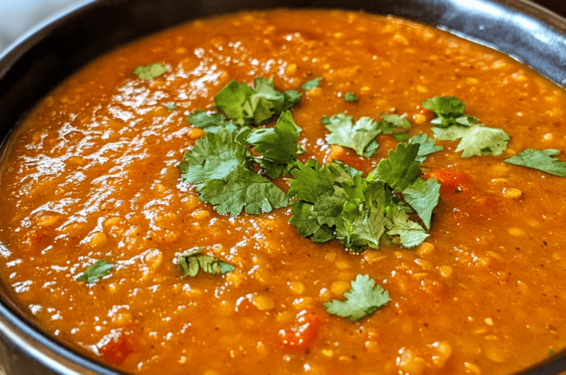 How to Make Red Lentil Soup with North African Spices