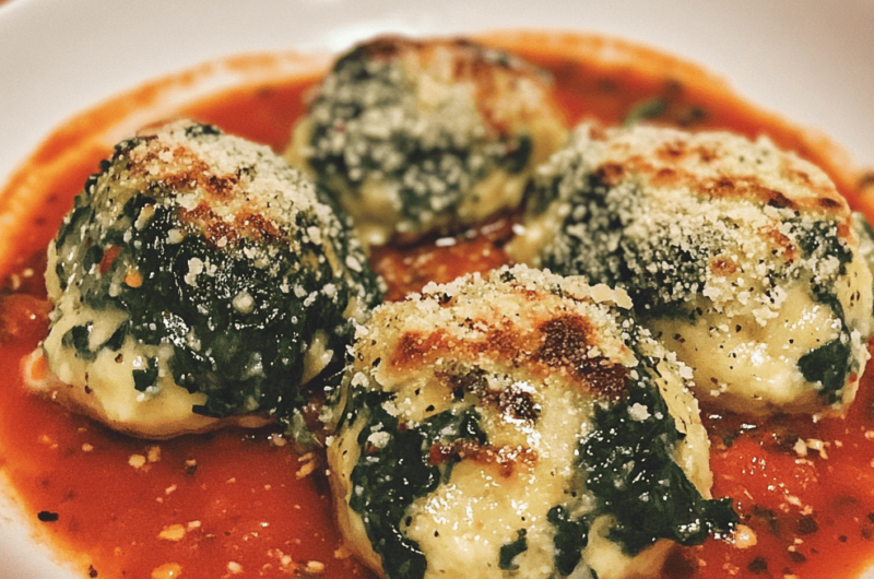 How to Make Spinach and Ricotta Gnudi with Tomato Butter Sauce