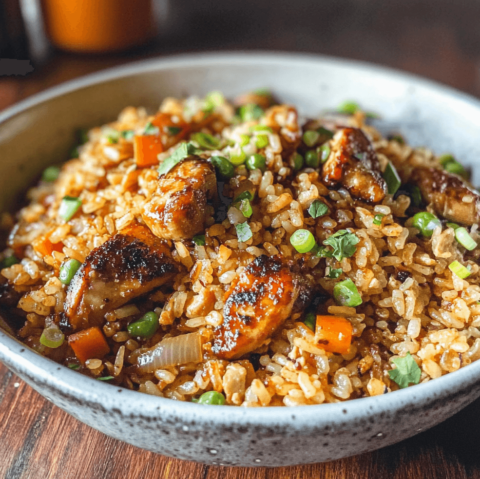 Homemade Garlic Chicken Fried Rice: Better Than Takeout!