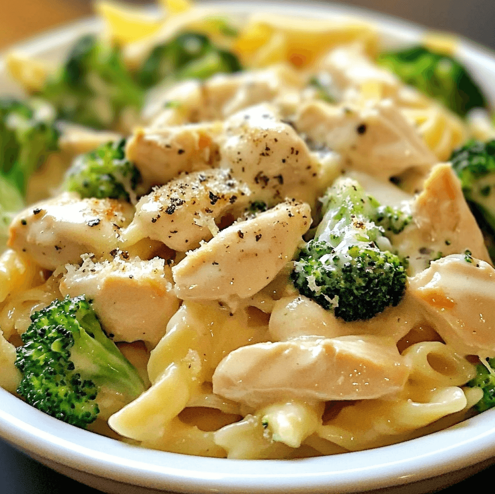 Quick and Delicious Creamy Pasta with Chicken and Broccoli