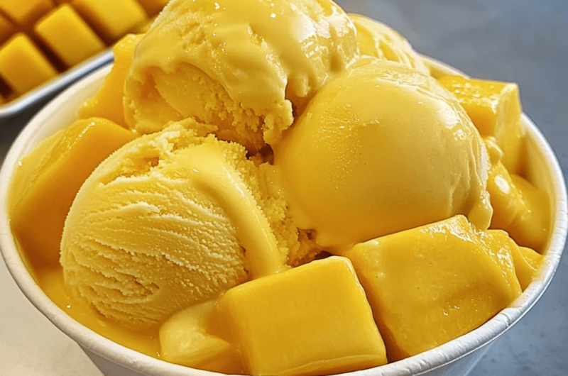How to Make Homemade Mango Ice Cream