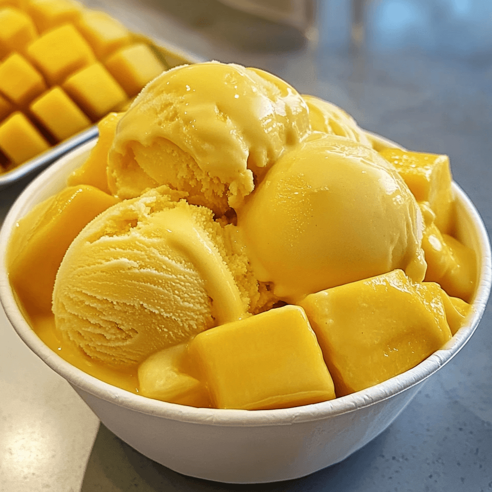 How to Make Homemade Mango Ice Cream