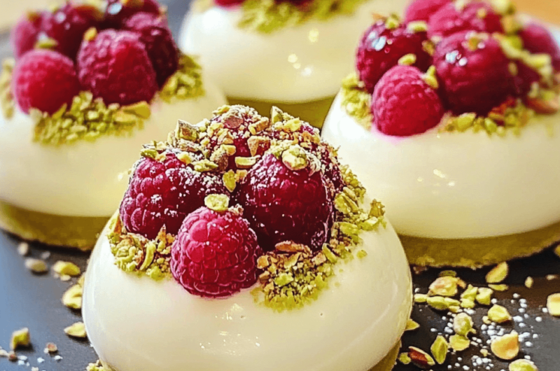 Pistachio & Raspberry Cheesecake Domes: A Unique and Flavorful Dessert