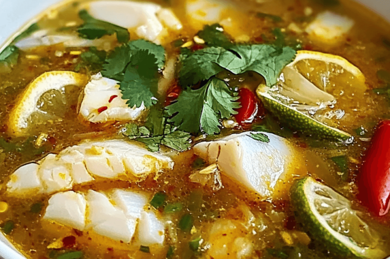 The Best Spicy Lemon Fish Soup You’ll Ever Taste