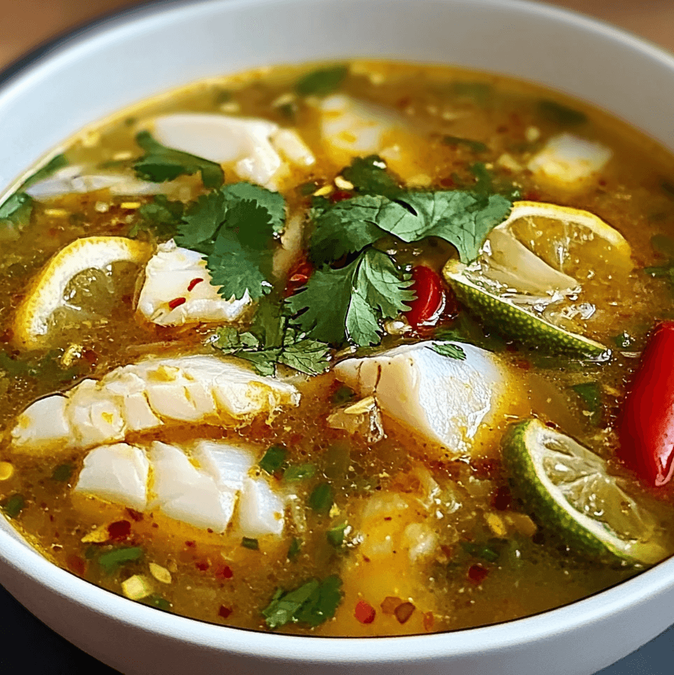 The Best Spicy Lemon Fish Soup You’ll Ever Taste