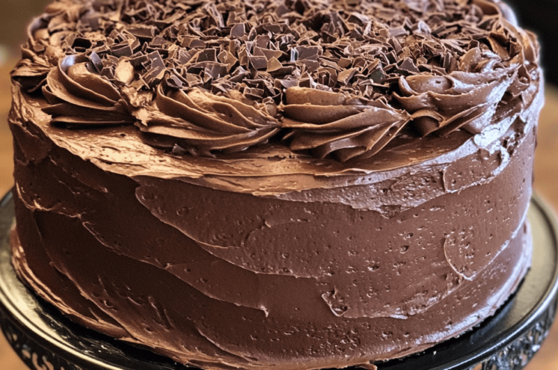 The Best Ever Moist Chocolate Cake With Chocolate Buttercream Frosting