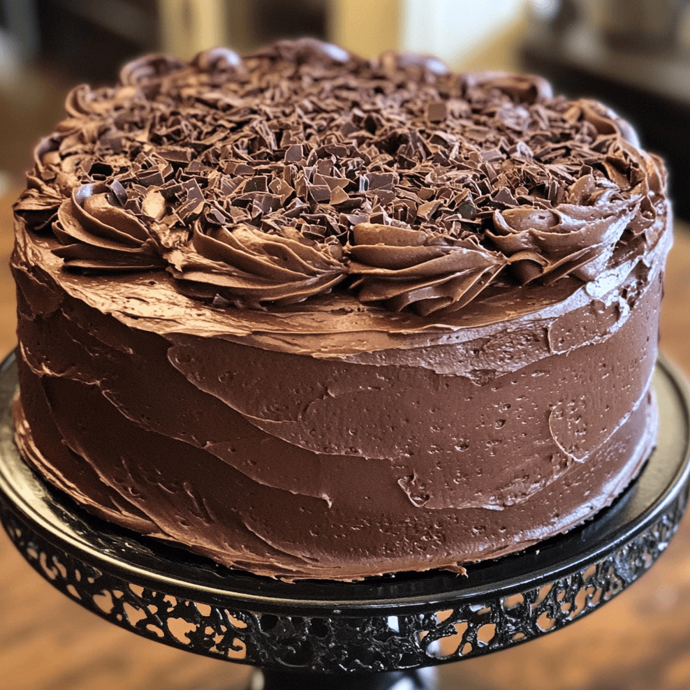 The Best Ever Moist Chocolate Cake With Chocolate Buttercream Frosting