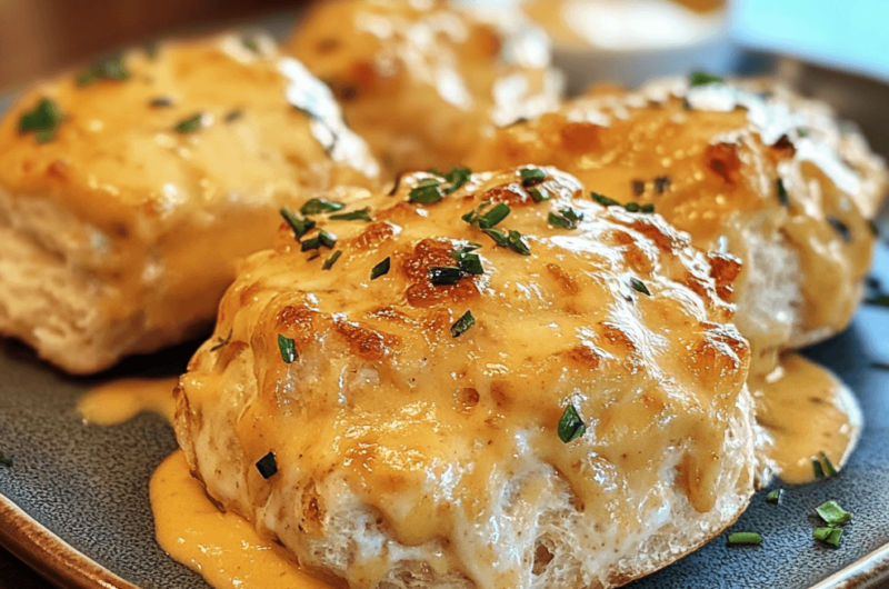 How to Make Crab Stuffed Cheddar Bay Biscuits with Lemon Butter Sauce