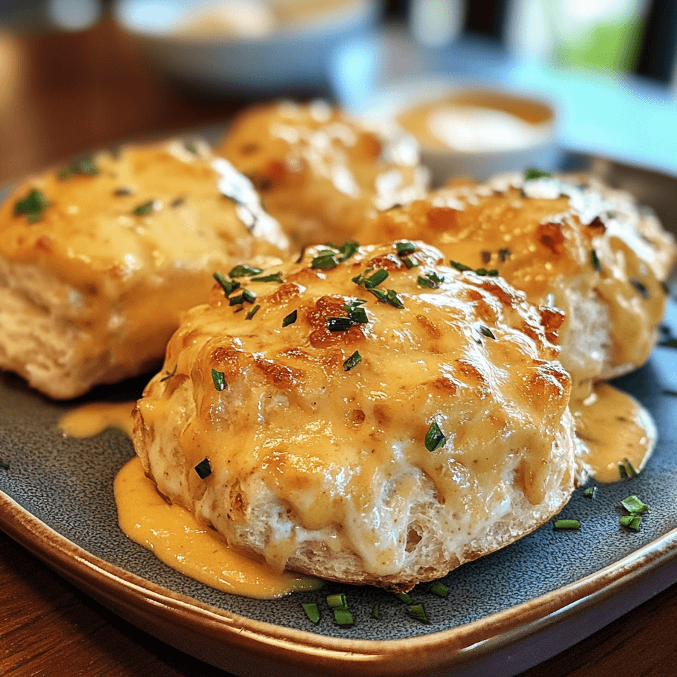 How to Make Crab Stuffed Cheddar Bay Biscuits with Lemon Butter Sauce