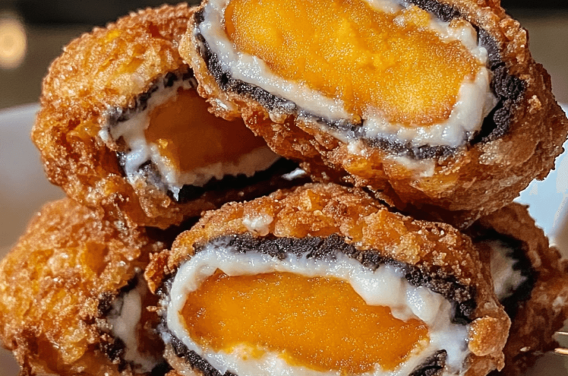 Homemade Sweet Potato Stuffed Fried White Oreos: Simple, Unique, and Irresistible